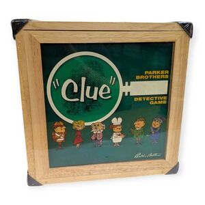 Parker Brothers Clue Nostalgia Edition Wooden Box 2002 Board Game New Sealed